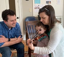 early childhood violin Suzuki lesson