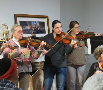 Monday Night Fiddle Performance in UVMC Bach room