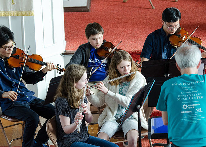 youth ensemble with flute and violin