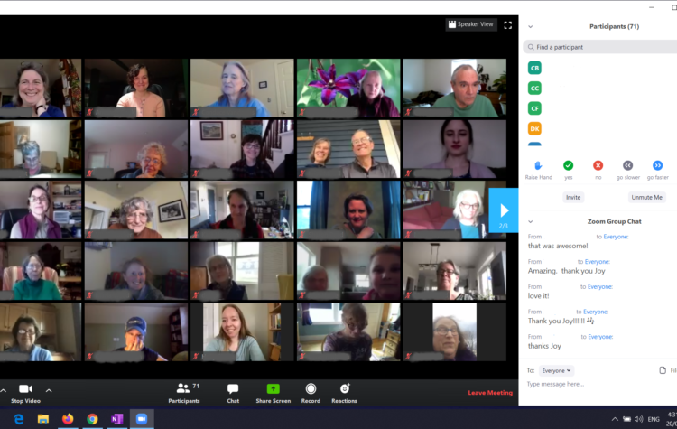 singers online with zoom