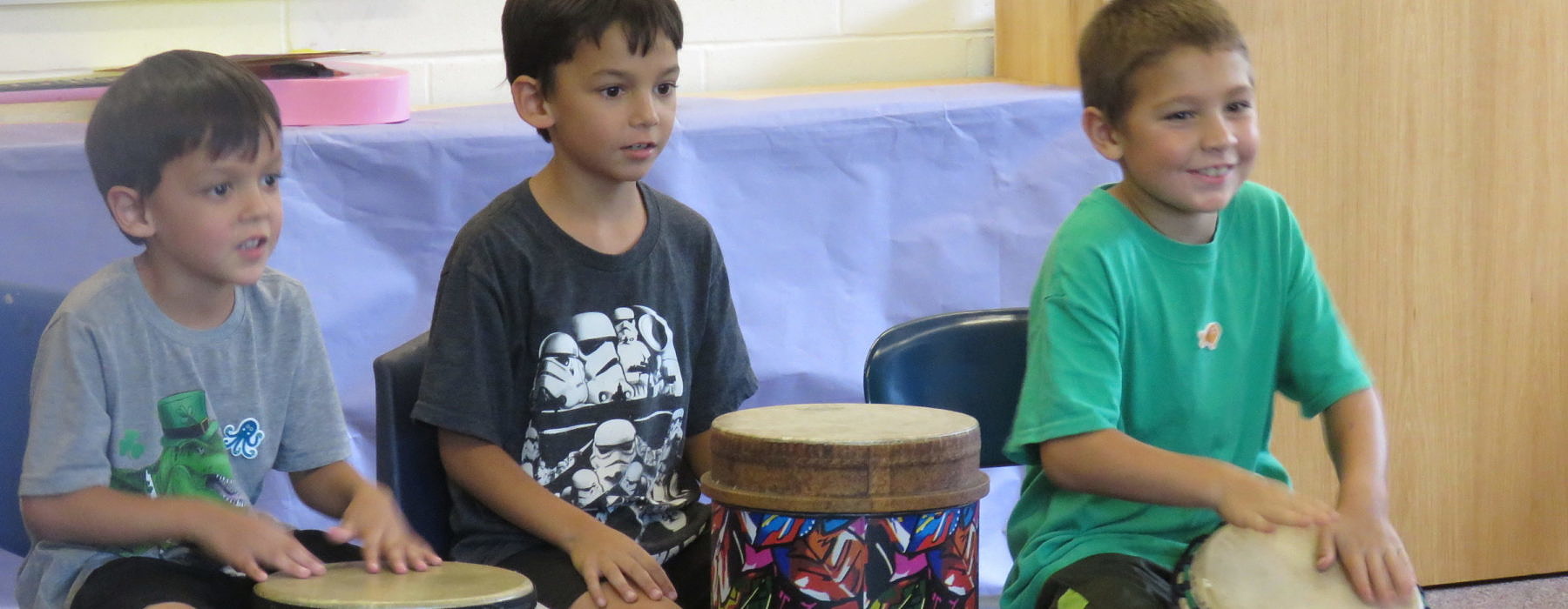kids with drums