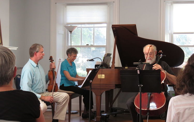 Chamber music performance at Upper Valley Music Center