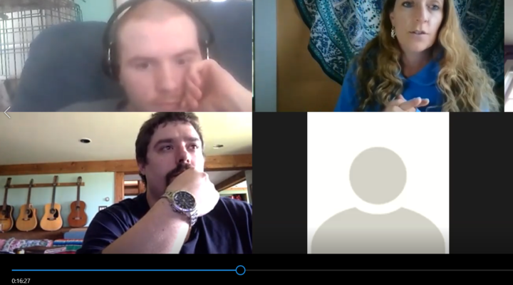 teens on zoom
