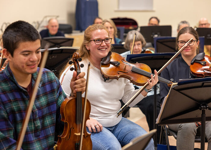 Violinist Charlotte Perkins UVMC alumni