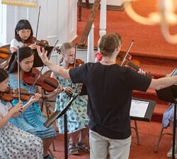 orchestra rehearsal