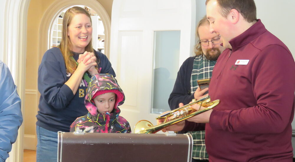 UVMC instructor Christian Terry at the first ever Instrument Tune Up event in February. 