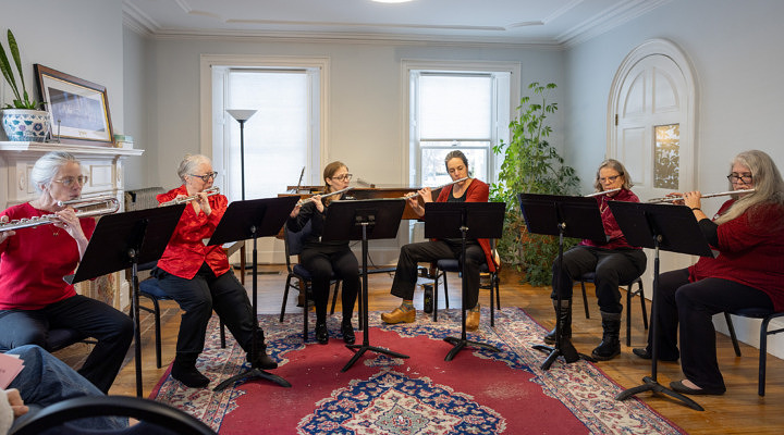 flute choir at the 2024 Holiday Music Festival